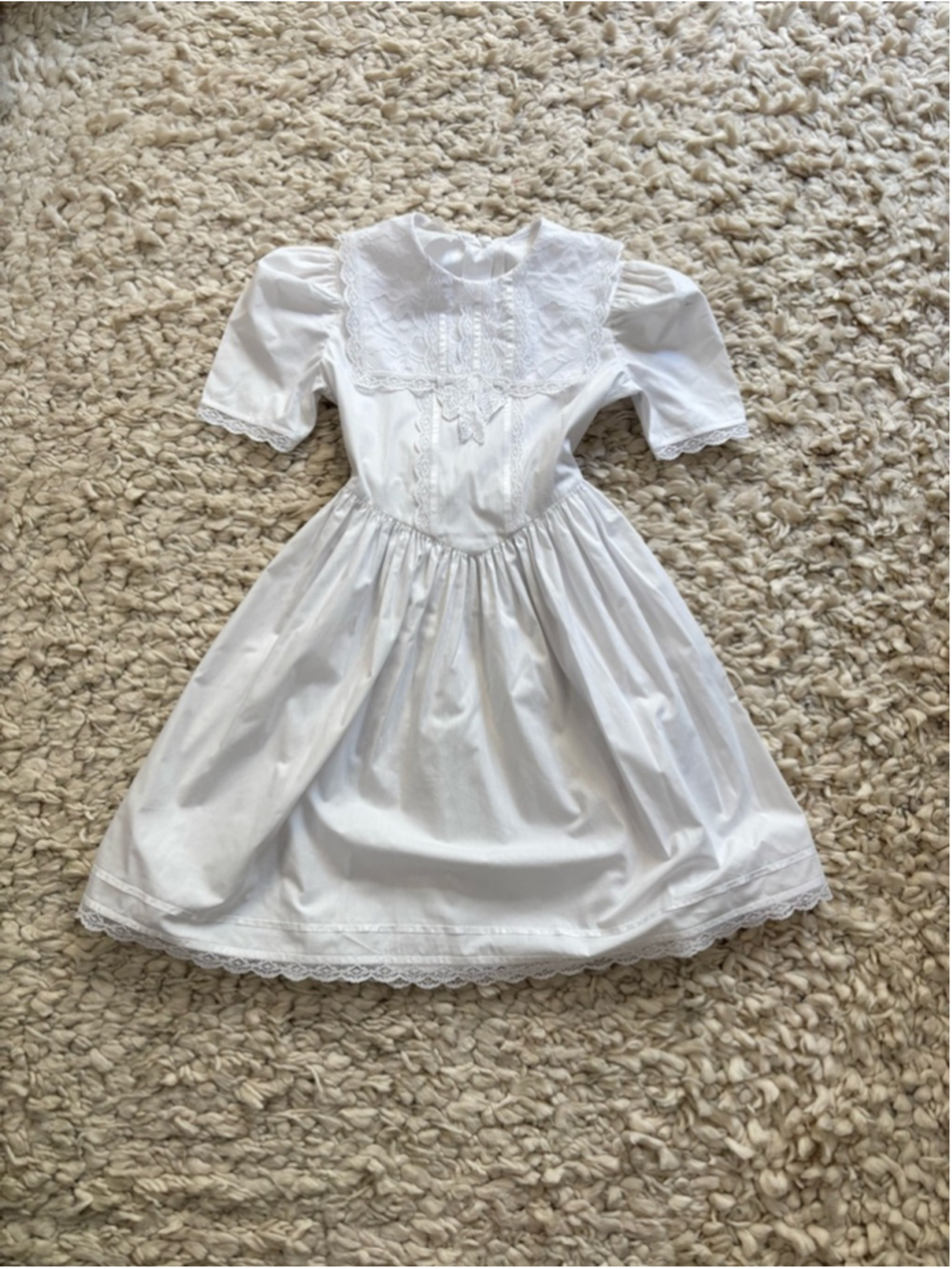 Girls The Designer Collection Dress Size Unknown White Lace Vintage